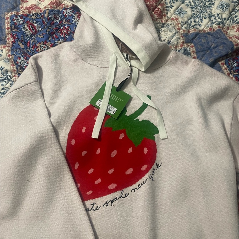 Kate Spade Cream and Red Hoodie
